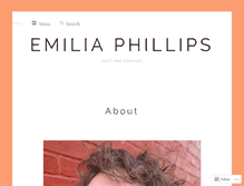 Tablet Screenshot of emiliaphillips.com